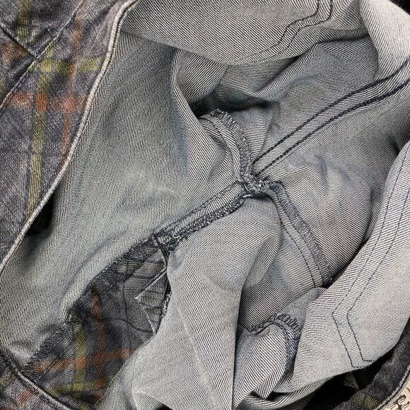 prAna Breathe Womens Size 8 Skinny Jeans Gray Plaid Ankle Zipper Stretch Casual - Picture 11 of 12